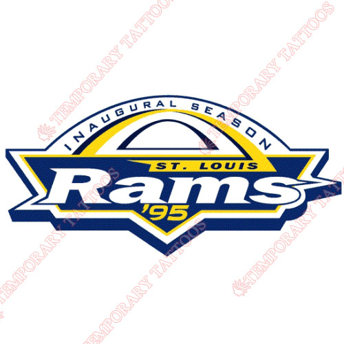 St. Louis Rams Customize Temporary Tattoos Stickers NO.769